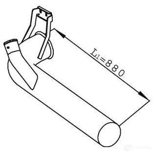 Выхлопная труба глушителя DINEX 68761 AF JYHX 1938875 изображение 0