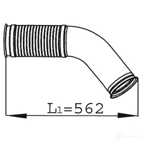 Выхлопная труба глушителя DINEX 1938672 TP CJDSS 68279 изображение 0