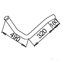 Выхлопная труба глушителя DINEX 50202 LBJ T4 1935850