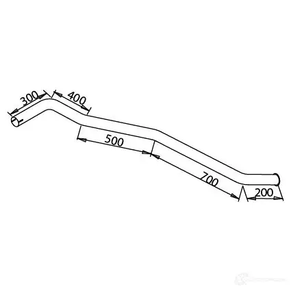 Выхлопная труба глушителя DINEX 51645 1936563 RF7J DS