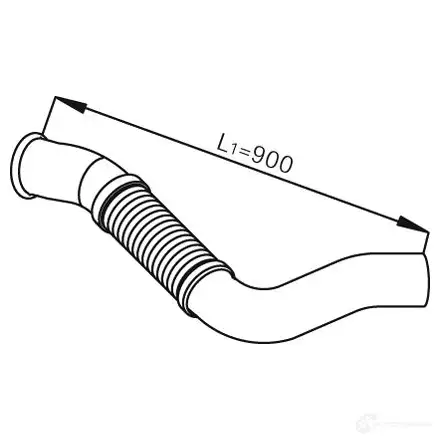 Выхлопная труба глушителя DINEX 54104 1937244 X4K LU изображение 0