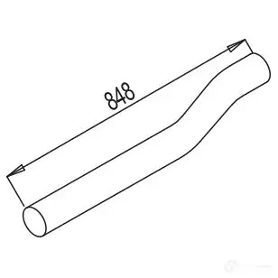 Выхлопная труба глушителя DINEX 1939917 0O ZF6 80516