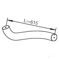 Выхлопная труба глушителя DINEX 6X3 XDQ 1940389 81704 изображение 0