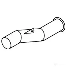 Выхлопная труба глушителя DINEX 1 K8KC5 1939046 69611 изображение 0