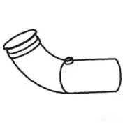 Выхлопная труба глушителя DINEX 68606 1938749 X UUWQ изображение 0