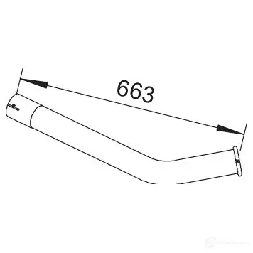 Выхлопная труба глушителя DINEX 1938098 64625 UF9 JCO7 изображение 0