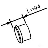 Выхлопная труба глушителя DINEX 80780 X3T SH 1940061 изображение 0
