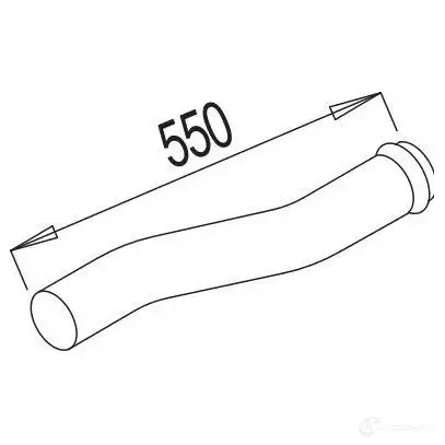 Выхлопная труба глушителя DINEX 80285 1939753 O1PF2 Q