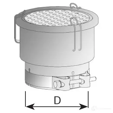 Насадка на глушитель DINEX DG P6RG 1934544 40820 изображение 0