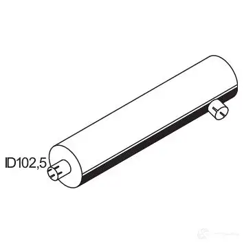 Средний концевой глушитель DINEX 80326 1939789 2QS 6L