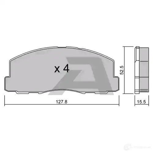 Тормозные колодки дисковые, комплект AISIN BPMI-1903 5411450705493 1579638 N 1Z475 изображение 0