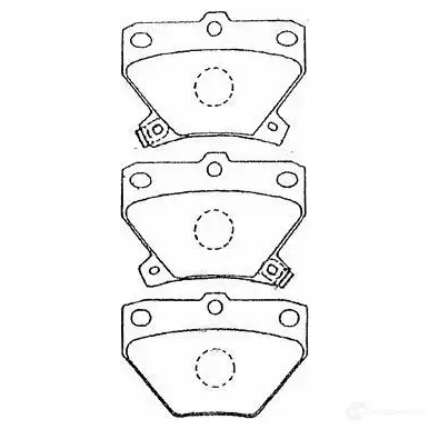 Тормозные колодки, комплект AISIN M91 EN6U a2n007 1578342 5411450685719