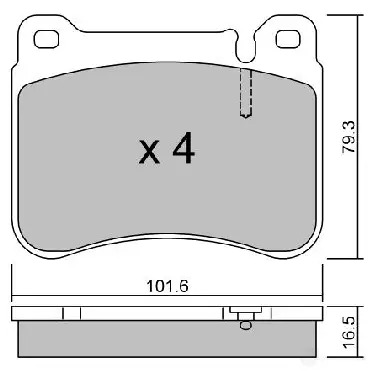 Тормозные колодки дисковые, комплект AISIN U0 GZL BPMB-1014 5411450729185 1217552581