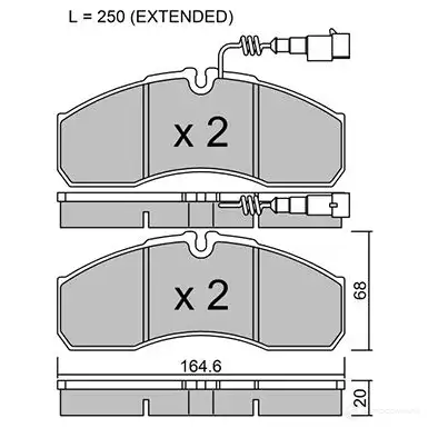Тормозные колодки дисковые, комплект AISIN BPNI-1016 4JXK7 DZ 5411450743051 1217553371 изображение 0