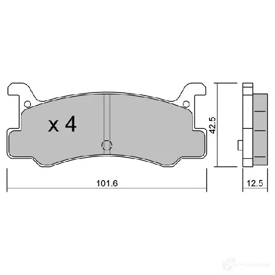 Тормозные колодки дисковые, комплект AISIN BPMZ-2002 DNB CU 1198159772 5411450730280 изображение 0