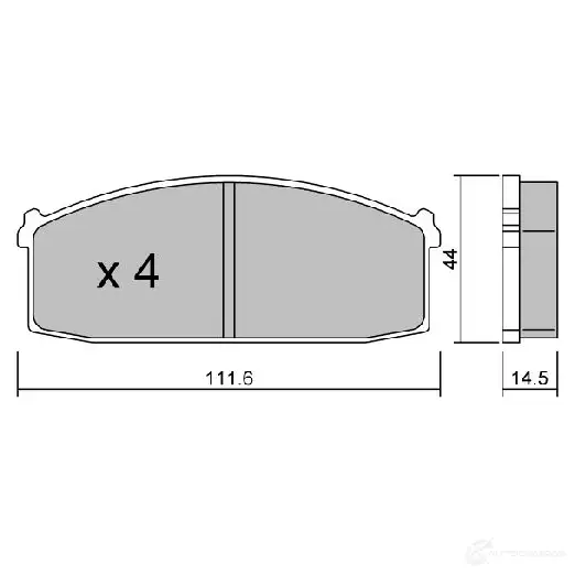 Тормозные колодки дисковые, комплект AISIN BPNI-1017 6 BCDS 1217553383 изображение 0