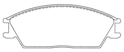 Тормозные колодки дисковые, комплект AISIN 5411450605991 IHBJP 4S ASN-2000 6199834
