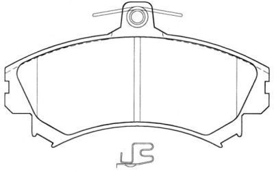 Тормозные колодки дисковые, комплект AISIN ASN-2031 5411450606325 60115356 UK LS6 изображение 0