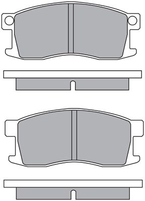 Тормозные колодки дисковые, комплект AISIN 109263553 HX OQ9G 5411450607278 ASN-2123 изображение 0