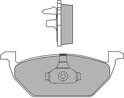 Тормозные колодки дисковые, комплект AISIN 5411450607346 59281032 ASN-2130 U CVOU2