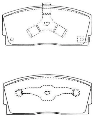Тормозные колодки дисковые, комплект AISIN O M3V1 ASN-215 5411450607513 58877356