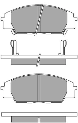 Тормозные колодки дисковые, комплект AISIN ASN-2183 5411450607834 59417636 Q AVGK