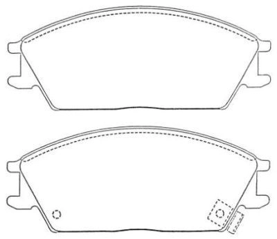 Тормозные колодки дисковые, комплект AISIN ASN-258 HU S94 5411450608374 1423490675