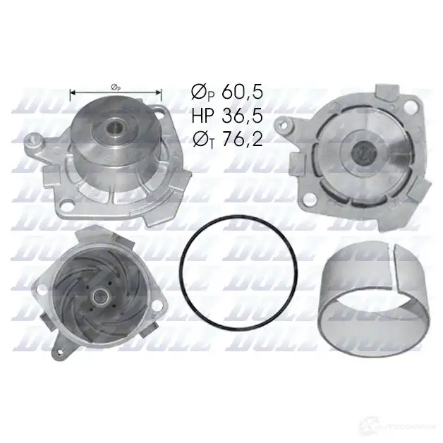 Водяной насос, помпа DOLZ 1470878 8430632192125 H XB5D7 S212 изображение 0