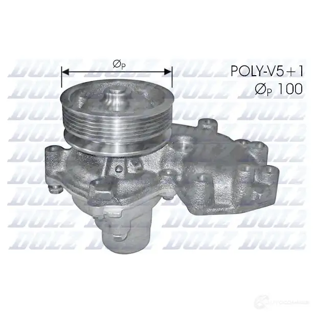 Водяной насос, помпа DOLZ ZS0X J 8430632121446 1470266 L144
