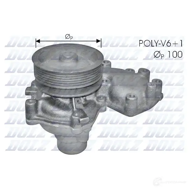 Водяной насос, помпа DOLZ 1470898 8430632192279 LS 29R S227