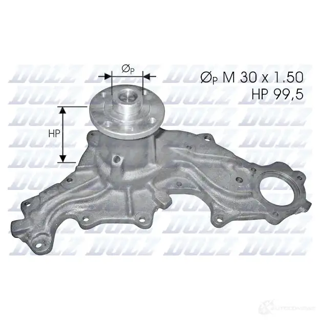 Водяной насос, помпа DOLZ 8430632061209 F120 1469967 UFXI O изображение 0