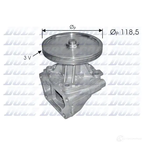 Водяной насос, помпа DOLZ 1470789 S121 3 VW95 8430632191210