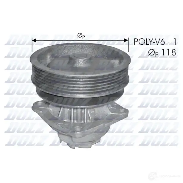 Водяной насос, помпа DOLZ T B1DRY4 8430632192248 S224 1470894 изображение 0