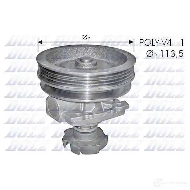 Водяной насос, помпа DOLZ 7 Z4269 S237 1470910 8430632192378