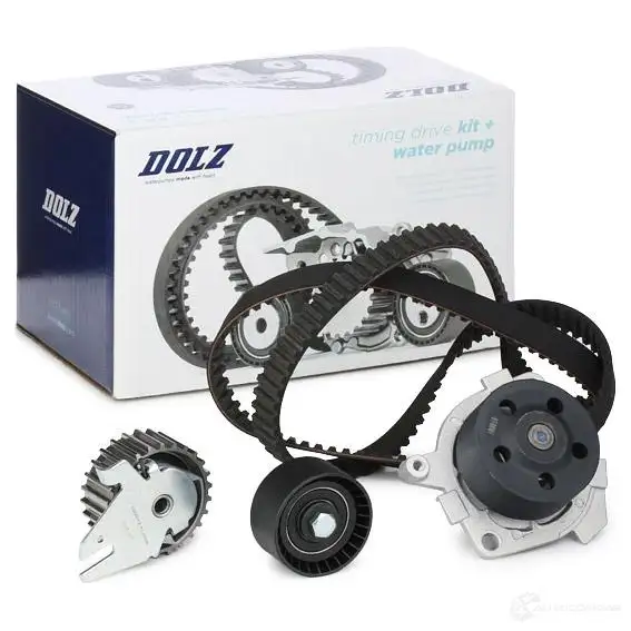 Комплект ремня ГРМ с помпой DOLZ 1470234 0 5KD063 KD086 06KD091 изображение 1