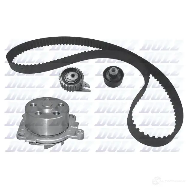 Комплект ремня ГРМ с помпой DOLZ 1470234 0 5KD063 KD086 06KD091 изображение 5