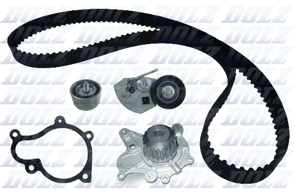 Комплект ремня ГРМ с помпой DOLZ KD183 1440329665 BEZ M5AD
