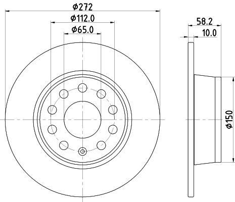 Тормозной диск DON PCD17462 TSV0G HE 1441005890