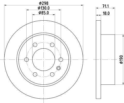 Тормозной диск DON RDR1 6A 1441005894 PCD17542 изображение 0