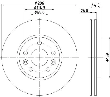 Тормозной диск DON PCD17572 K387I W 1441005896 изображение 0