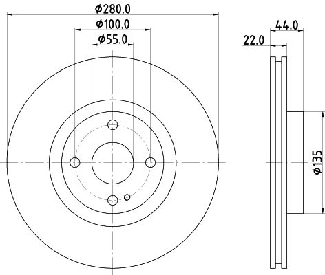 Тормозной диск DON PCD17662 1441005900 X0V FJJ изображение 0