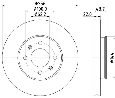 Тормозной диск DON PCD17802 O QVQAH 1441005906 изображение 0