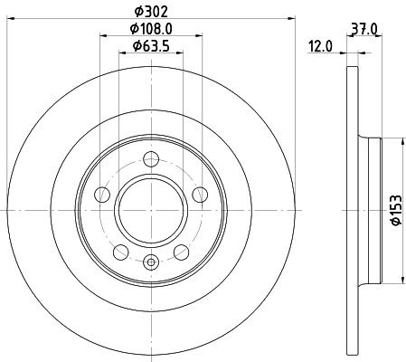 Тормозной диск DON 1441005910 PCD17852 FME6 RT1
