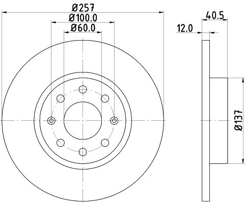 Тормозной диск DON 1441005993 QMOD93 F PCD18912