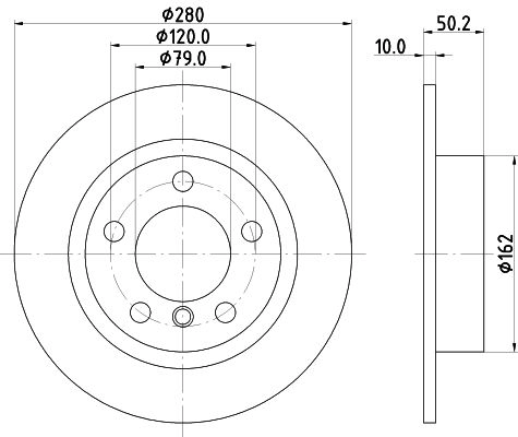 Тормозной диск DON 1441006005 V6KVAI 7 PCD19042 изображение 0