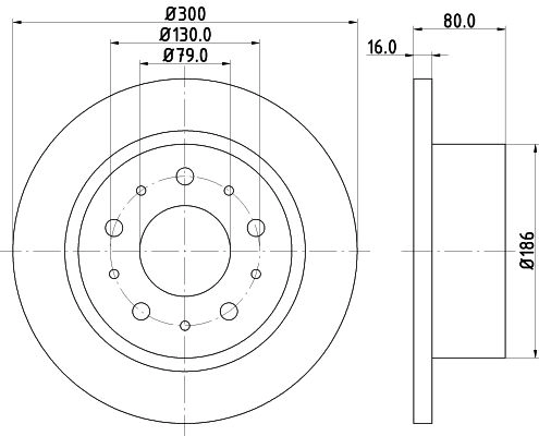 Тормозной диск DON PCD19512 CD SEAI 1441006041