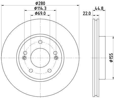 Тормозной диск DON X LCV43 1441006077 PCD19942 изображение 0