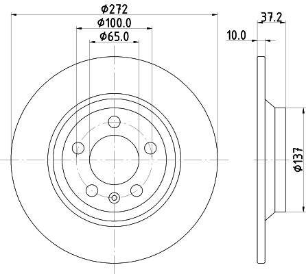 Тормозной диск DON 1441006083 N MOTJ PCD20002 изображение 0