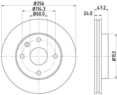 Тормозной диск DON PCD21132 1441006185 G16K DC