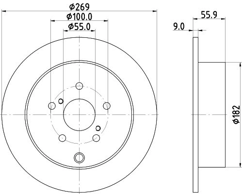 Тормозной диск DON 1441006234 PCD21632 X7 HWHM7 изображение 0